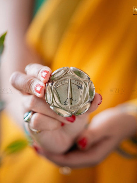 uthentic Pyrite Laxmi Charan Paduka for Home, Office, and Business Prosperity