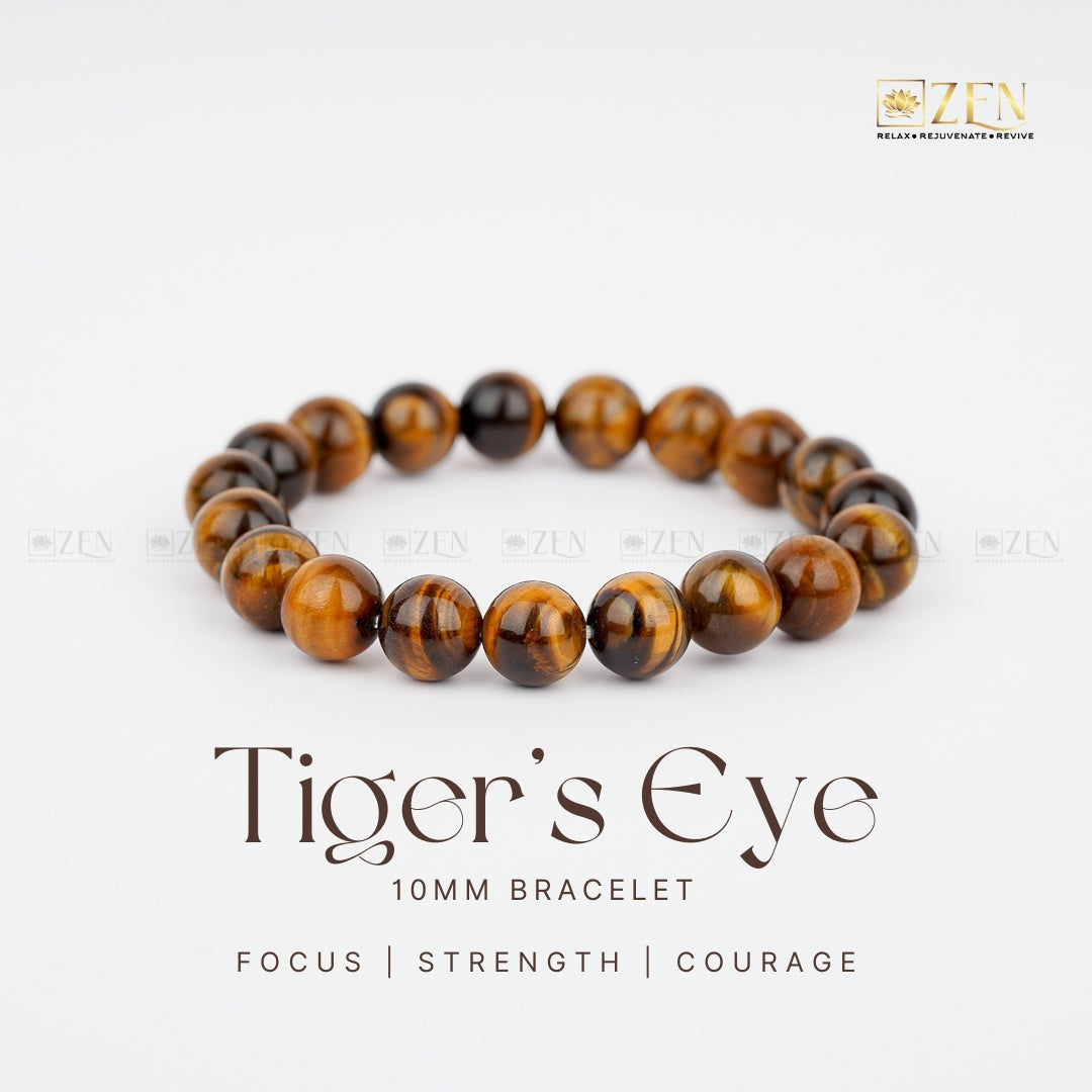 Tiger Eye bracelet 10MM | The Zen Crystals