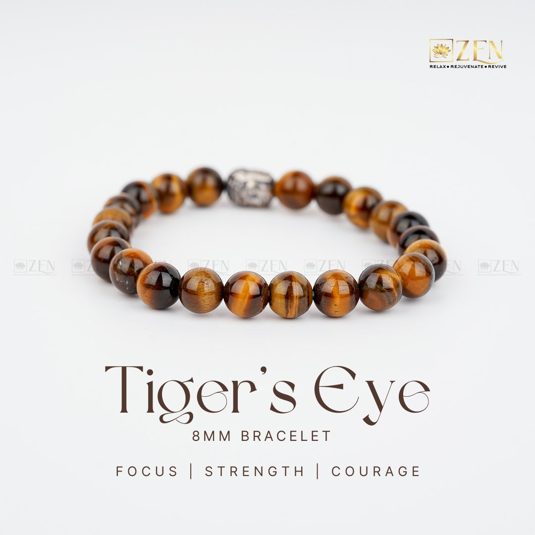 Tiger Eye bracelet 8MM | The Zen Crystals