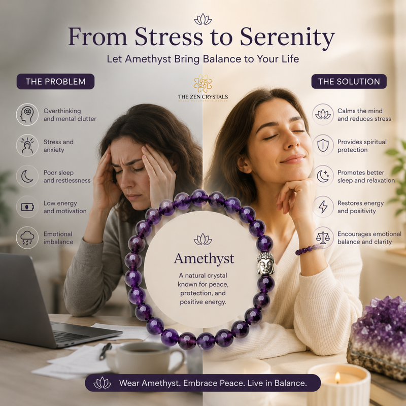 benefits of amethyst bracelet | the zen crystals
