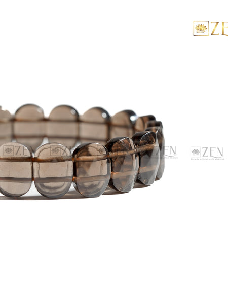 Smoky Quartz Faceted Bracelet | The Zen Crystals