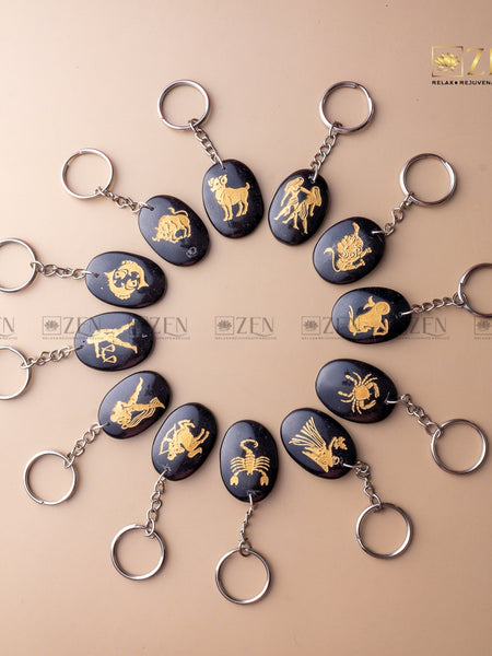 ZODIAC SIGN KEYCHAIN | THE ZEN CRYSTALS
