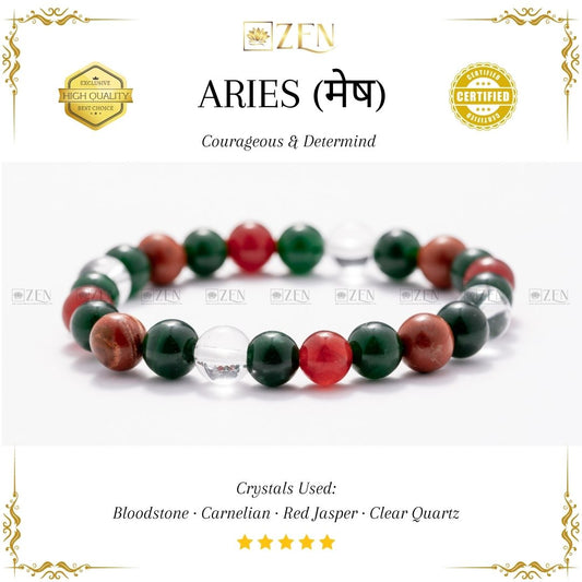 Aries Zodiac Bracelet | The Zen Crystals