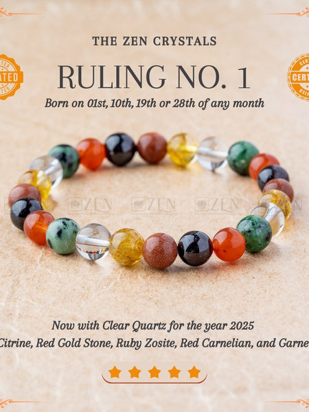 Ruling Number 1 Bracelet | the zen crystals