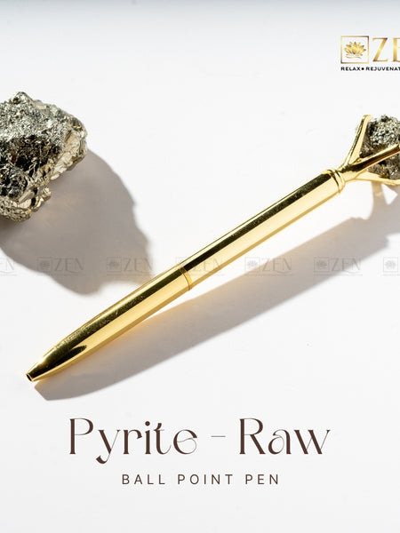 Raw Pyrite Pen | the zen crystals