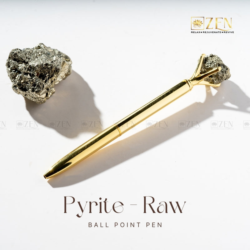 Raw Pyrite Pen | the zen crystals