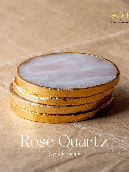 Rose Quartz Coasters | the zen crystals