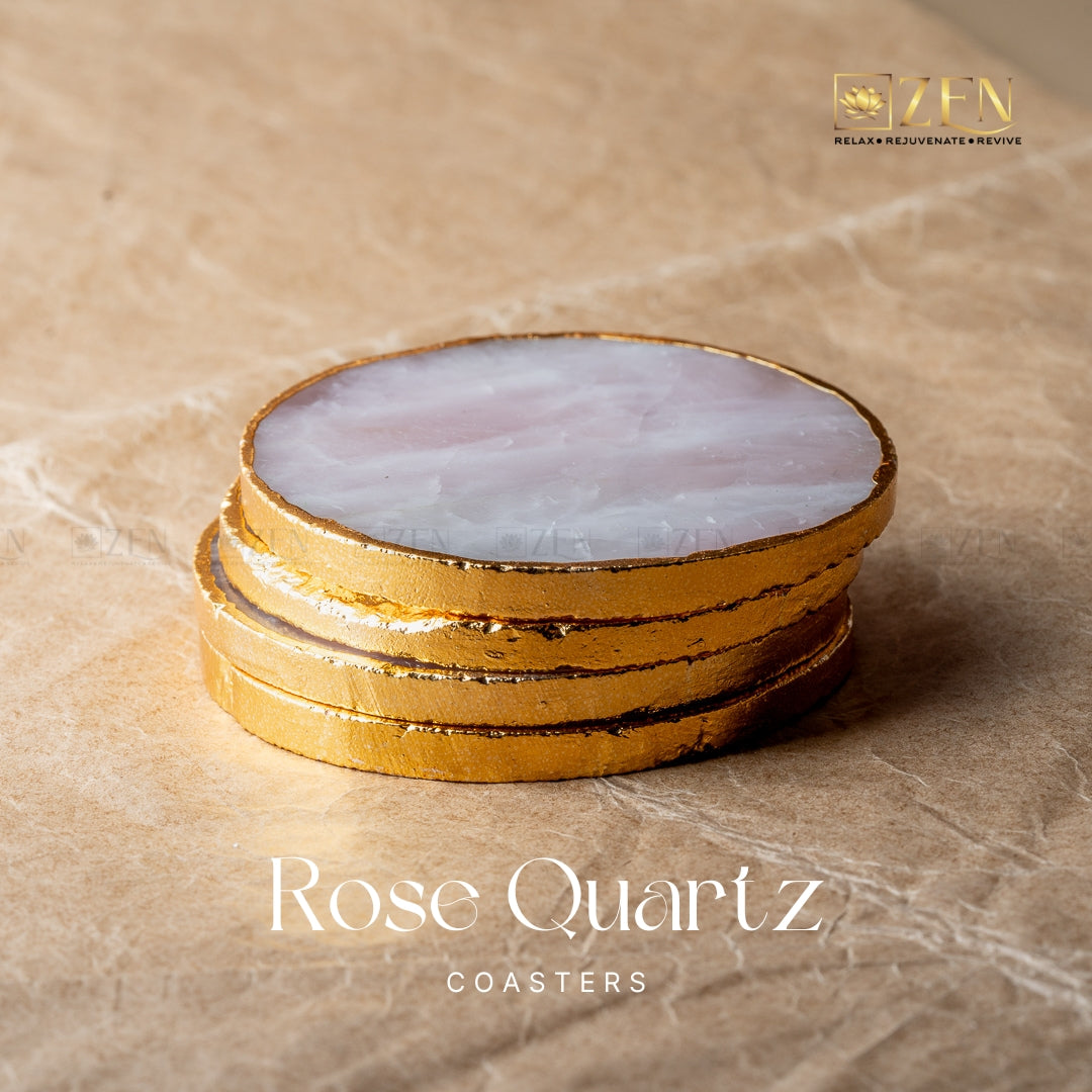 Rose Quartz Coasters | the zen crystals