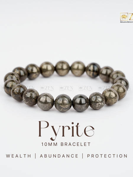 Pyrite Bracelet 10MM | The Zen Crystals