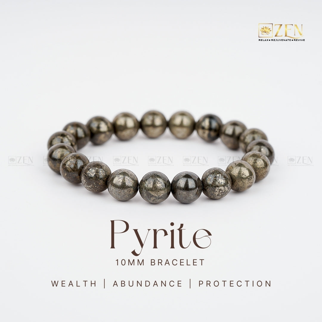 Pyrite Bracelet 10MM | The Zen Crystals