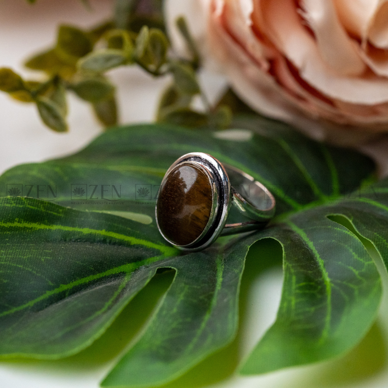 the zen crystals tiger eye ring