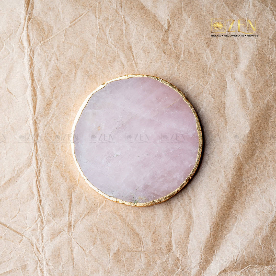 Rose Quartz Coasters | the zen crystals