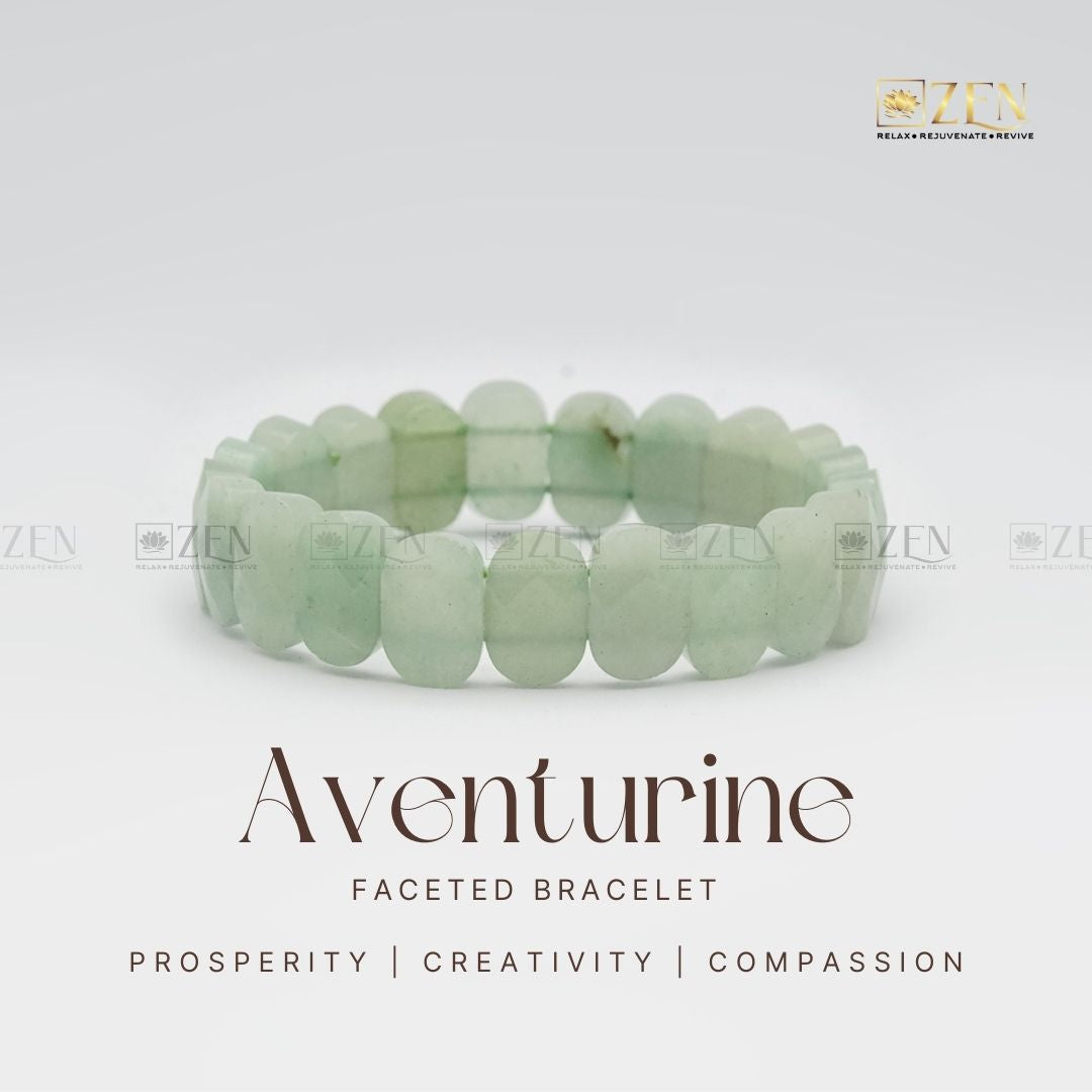 Aventurine Faceted Bracelet | The Zen Crystals