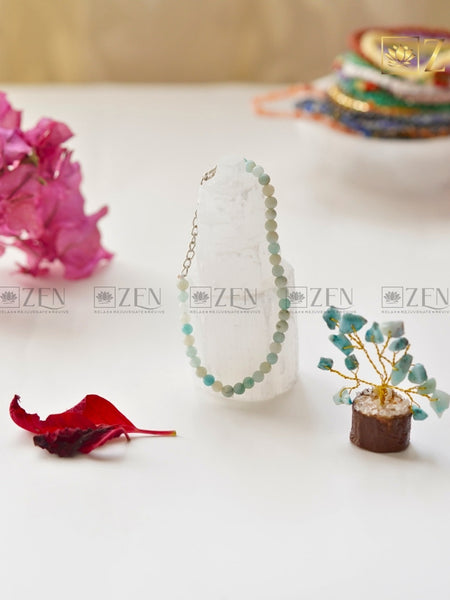 Amazonite Bracelet 4mm | The Zen Crystals