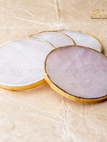 Rose Quartz Coasters | the zen crystals