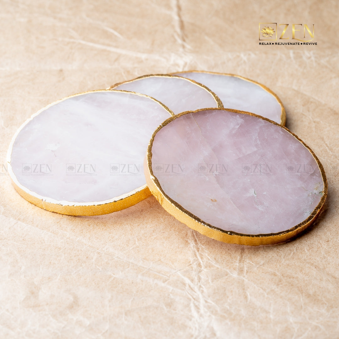 Rose Quartz Coasters | the zen crystals