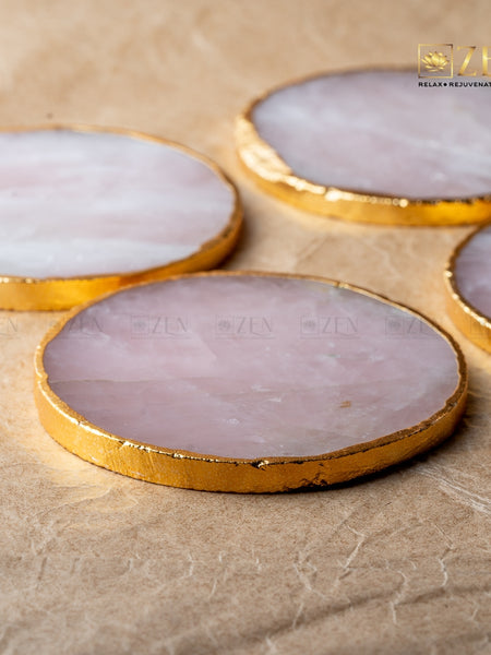 Rose Quartz Coasters | the zen crystals