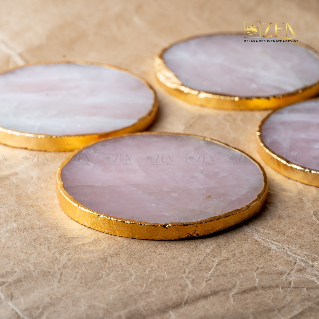 Rose Quartz Coasters | the zen crystals