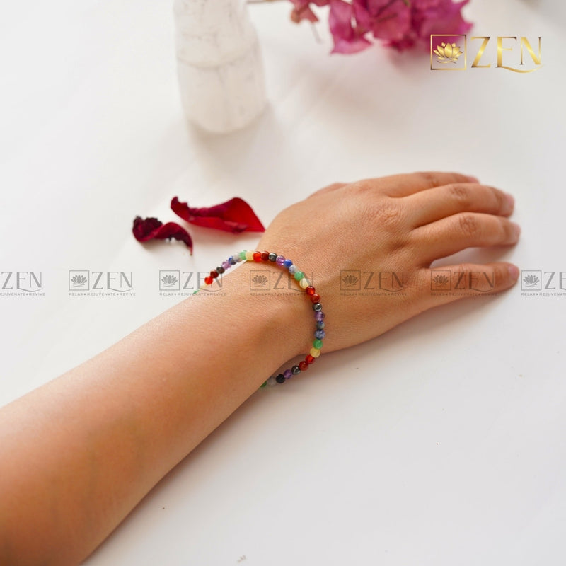 7 Chakra 4mm Bracelet | The Zen Crystals