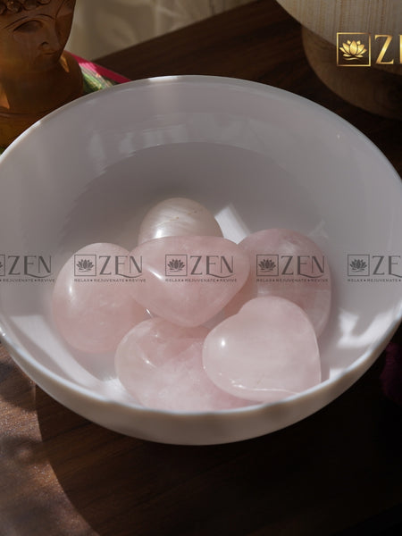 Rose Quartz Heart Showpiece