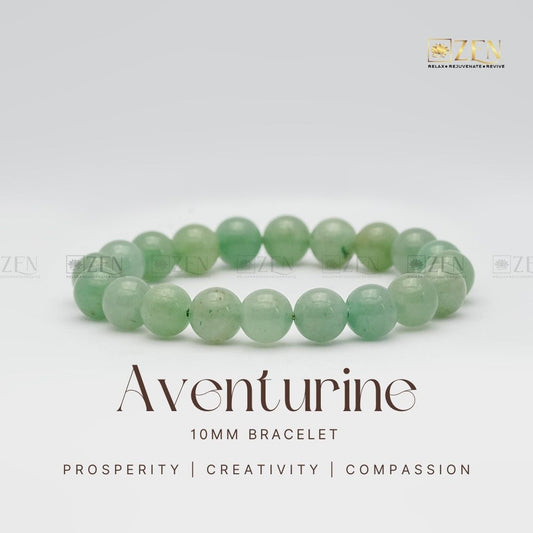 Aventurine 10mm Bracelet | The Zen Crystals