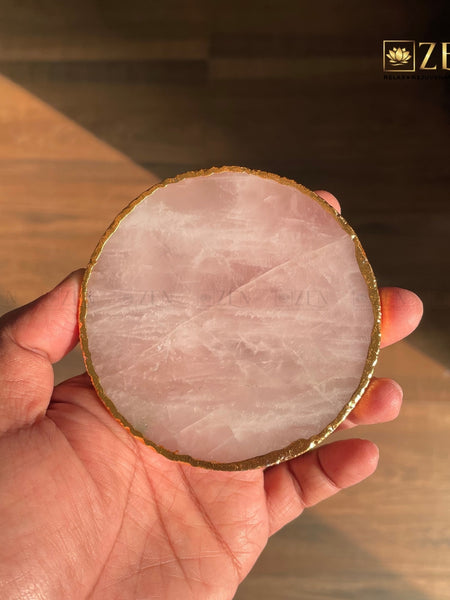 Rose Quartz Coasters | the zen crystals