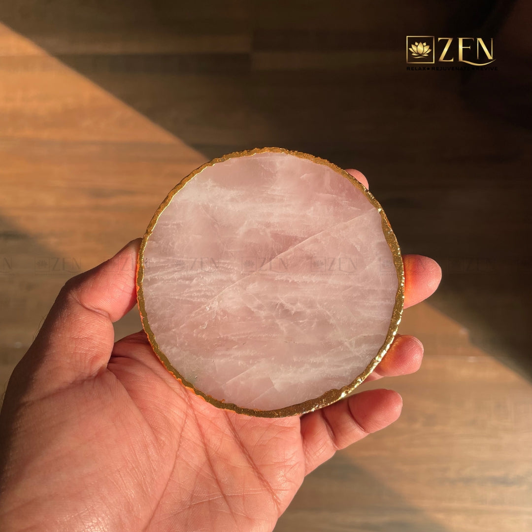 Rose Quartz Coasters | the zen crystals