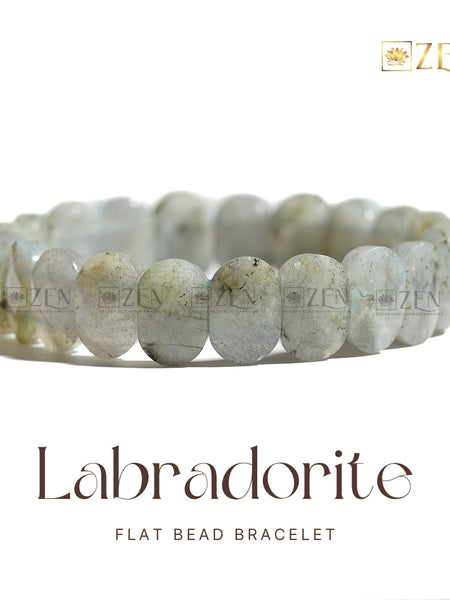 Labradorite - Flat Bead Bracelet