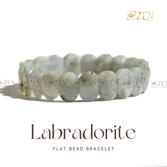 Labradorite - Flat Bead Bracelet