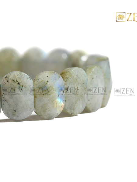 Labradorite - Flat Bead Bracelet