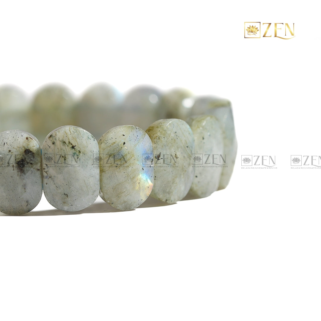 Labradorite - Flat Bead Bracelet