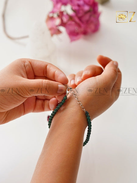 malachite 4mm bracelet | The Zen Crystals
