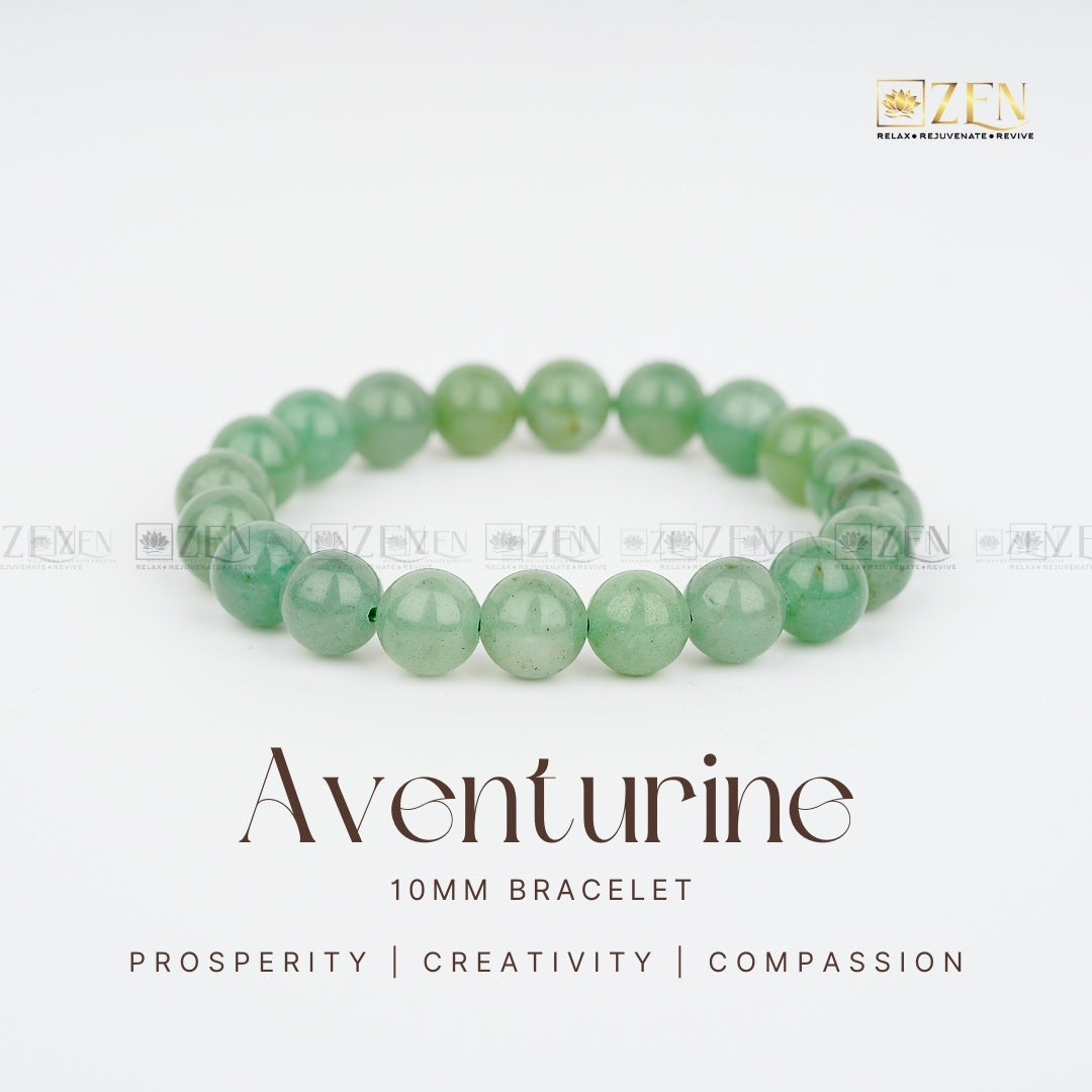 Green Aventurine Bracelet 10MM | The Zen Crystals