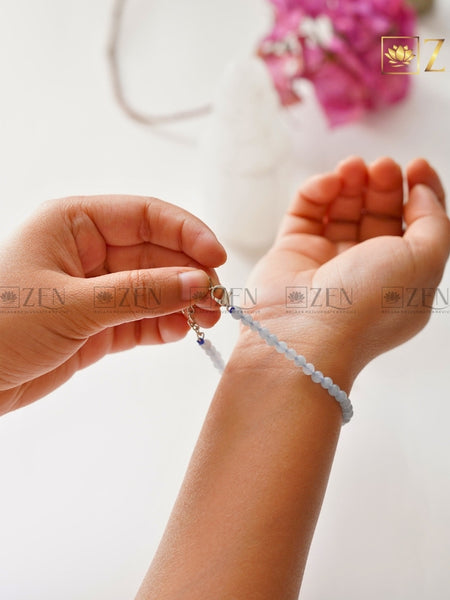 Aquamarine 4mm bracelet | The Zen Crystals