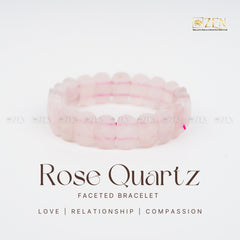 Rose Quartz bracelet | The Zen Crystals