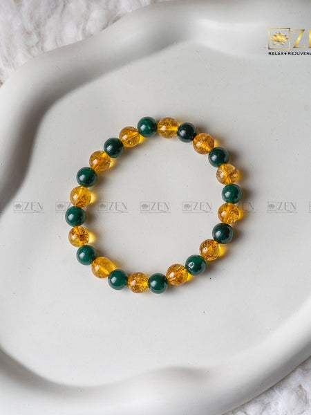 Jade & Citrine Bracelet | The Zen Crystals