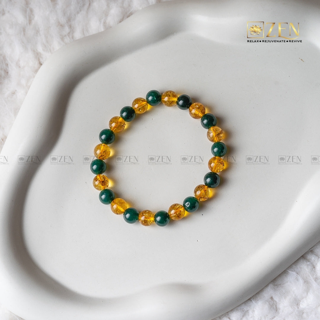 Jade & Citrine Bracelet | The Zen Crystals