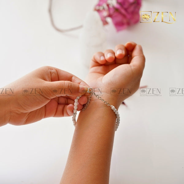 Howlite Bracelet 4mm | The Zen Crystals