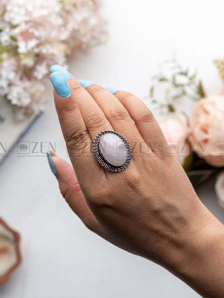 the zen crystals rose quartz ring for men and women
