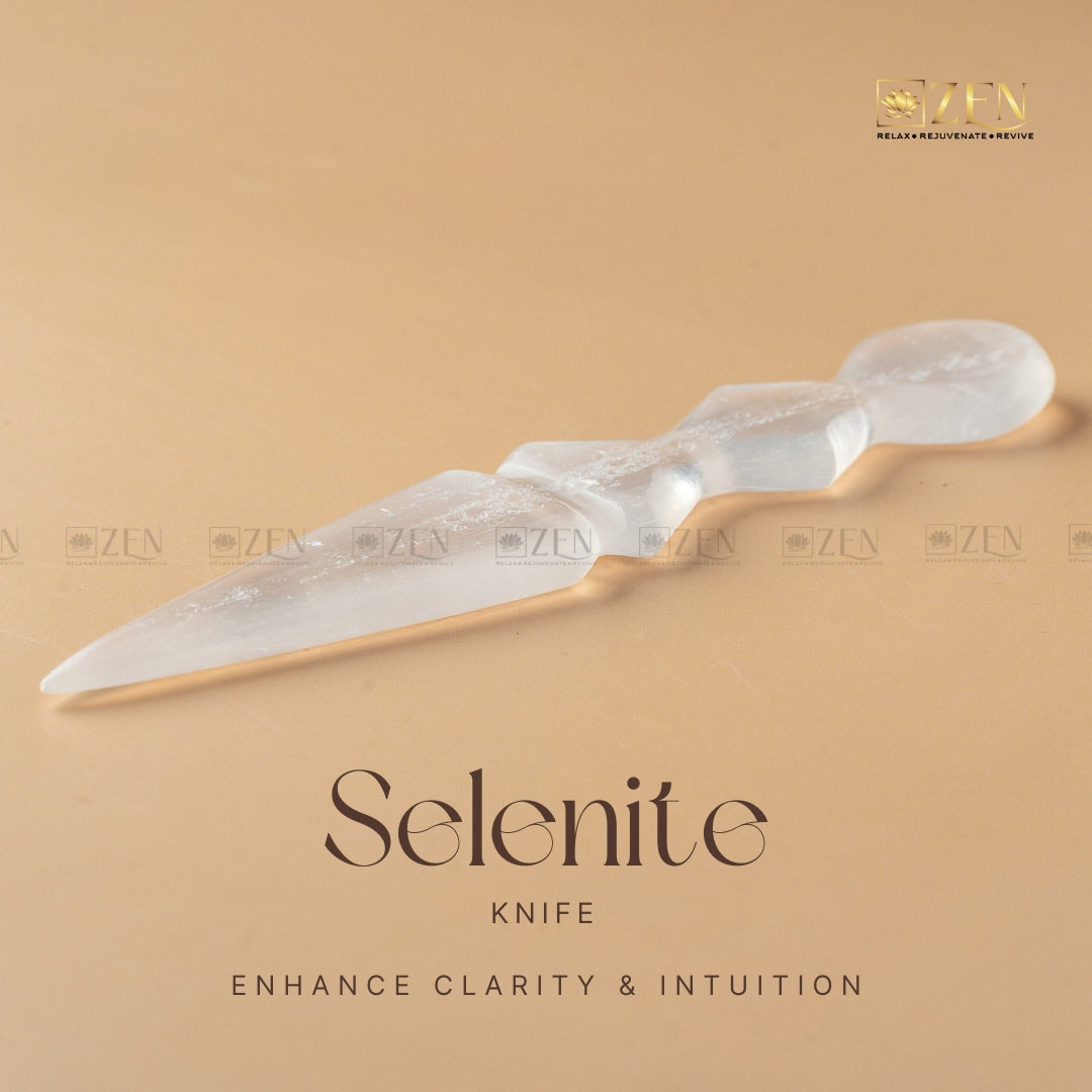 selenite knife | The Zen Crystals