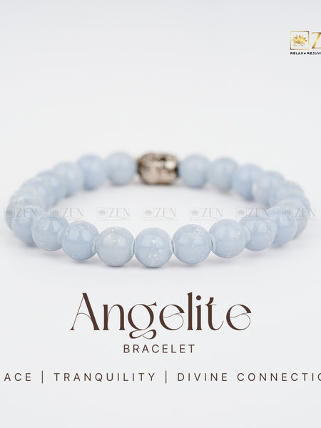 Angelite Bracelet | The Zen Crystals