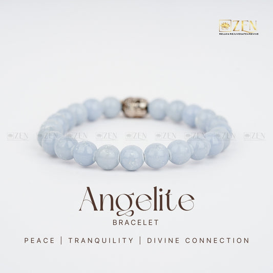 Angelite Bracelet | The Zen Crystals