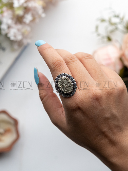 The Zen Crystals Pyrite Ring For Men & Women