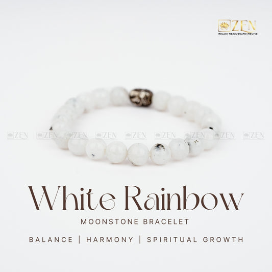 Rainbow Moonstone Bracelet | The Zen Crystals