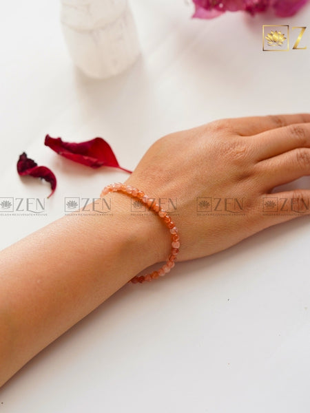 Sunstone 4mm Bracelet | The Zen Crystals