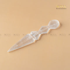 aura cleansing selenite knife | The Zen Crystals