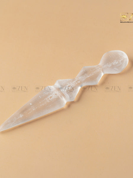 aura cleansing selenite knife | The Zen Crystals
