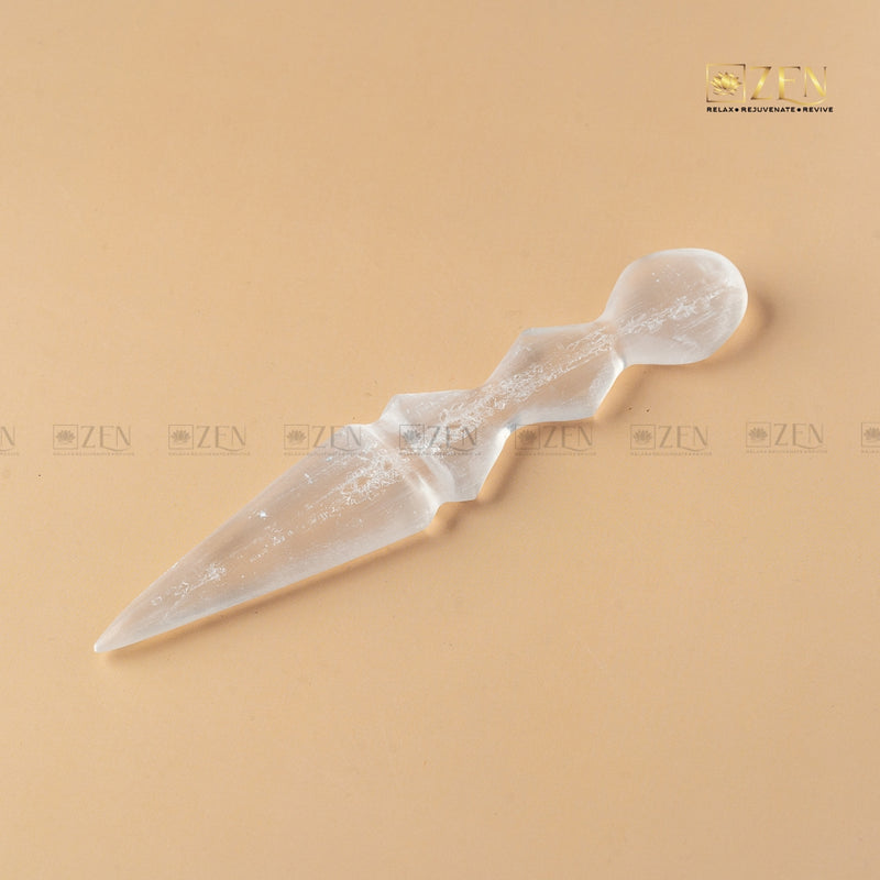 aura cleansing selenite knife | The Zen Crystals