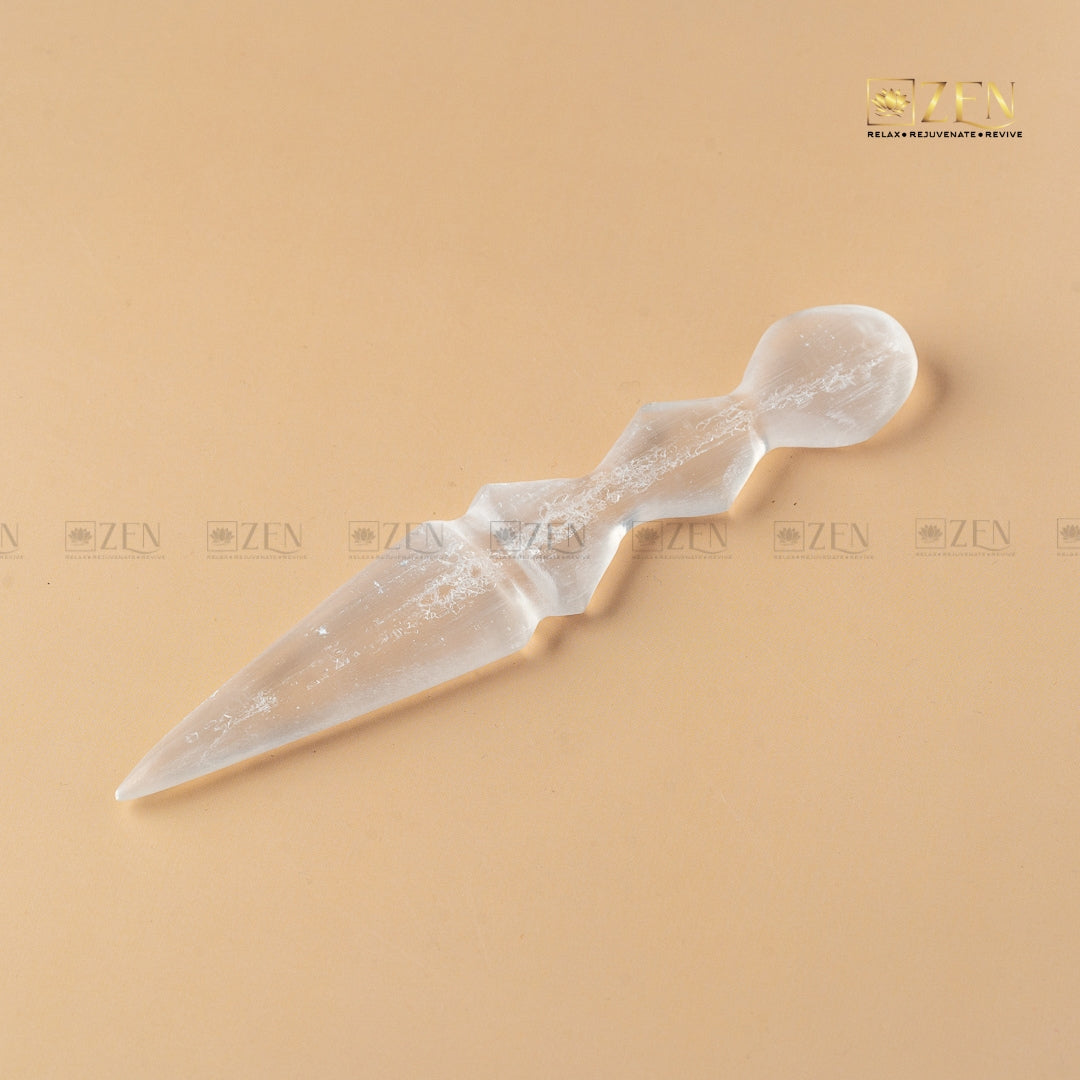 aura cleansing selenite knife | The Zen Crystals