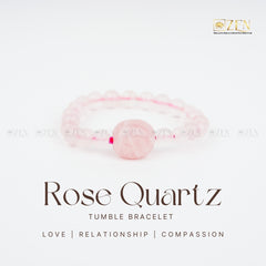Rose Quartz Bracelet | The Zen Crystals